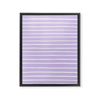 Stripes Lavender Framed Canvas Print Gallery Image 8