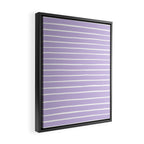 Stripes Lavender Framed Canvas Print Gallery Image 2