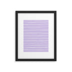 Stripes Lavender Framed Art Print Gallery Image 6