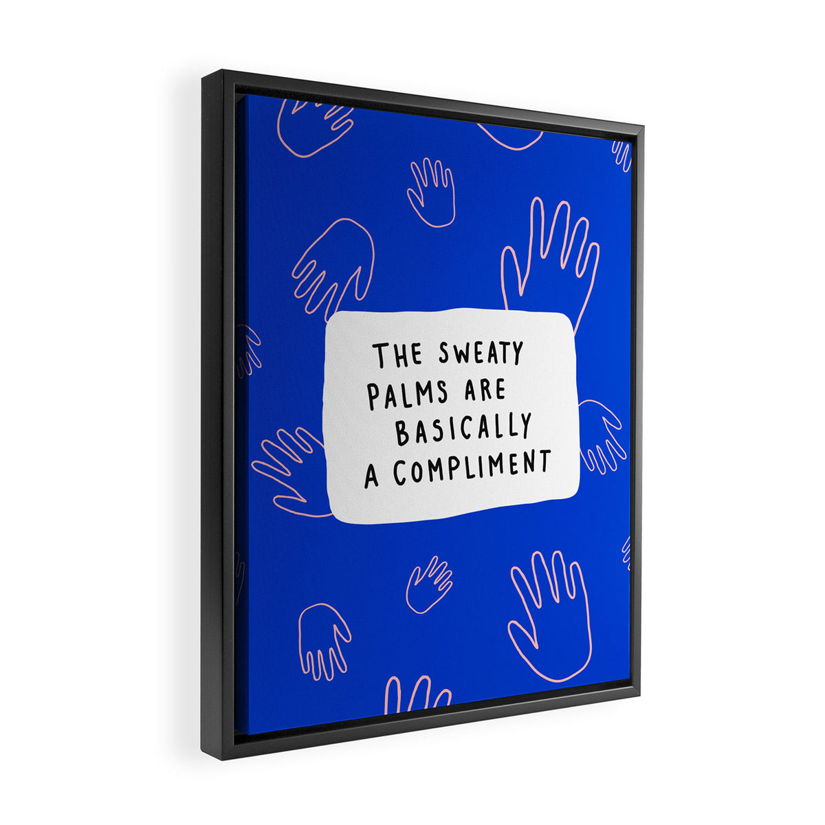 Sweaty Palms Framed Canvas Print Gallery Image 2