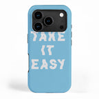Take It Easy Sky Blue iPhone Case Gallery Image 1