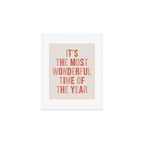 The Most Wonderful Time Of The Year Warm Pink Art Print Gallery Image 1