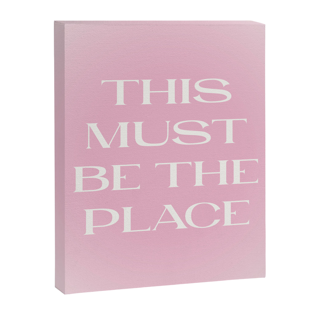 This Must Be The Place Pink Gradient Canvas Print Gallery Image 8