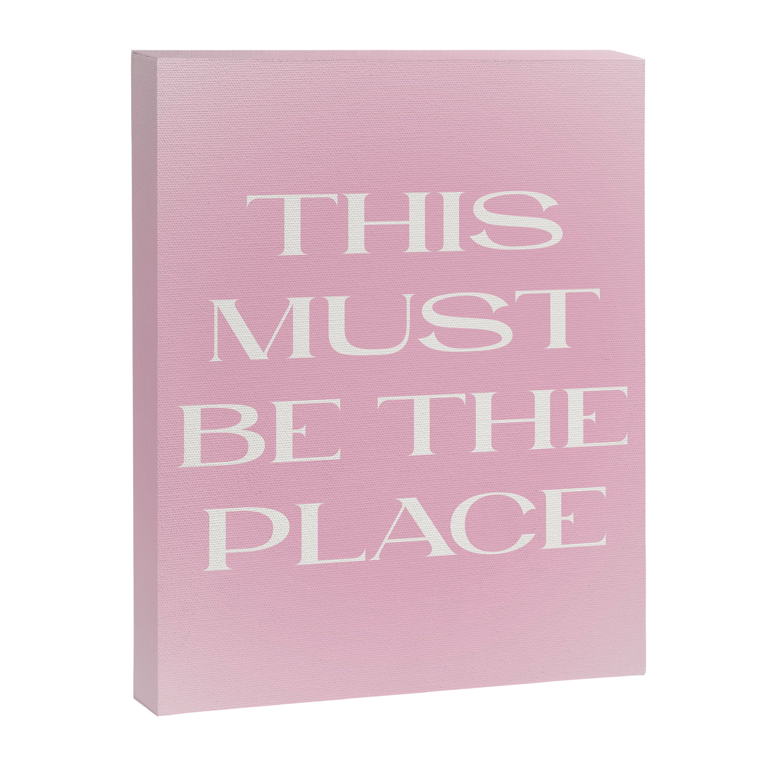 This Must Be The Place Pink Gradient Canvas Print Gallery Image 8