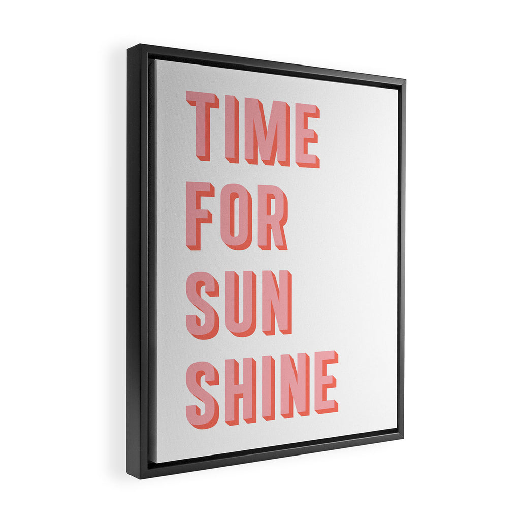 Time For Sunshine Framed Canvas Print Gallery Image 2