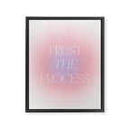 Trust The Process Gradient Lavender & Pink Framed Canvas Print Gallery Image 8