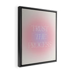 Trust The Process Gradient Lavender & Pink Framed Canvas Print Gallery Image 2