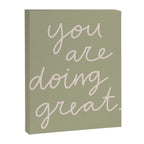 You Are Doing Great Sage Green Canvas Print Gallery Image 8