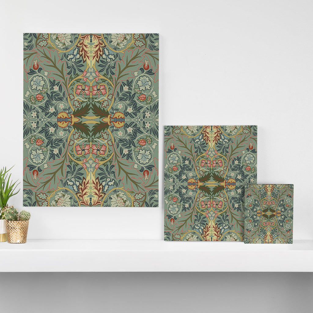 Acanthus Leaves by William Morris Canvas Print Gallery Image 3