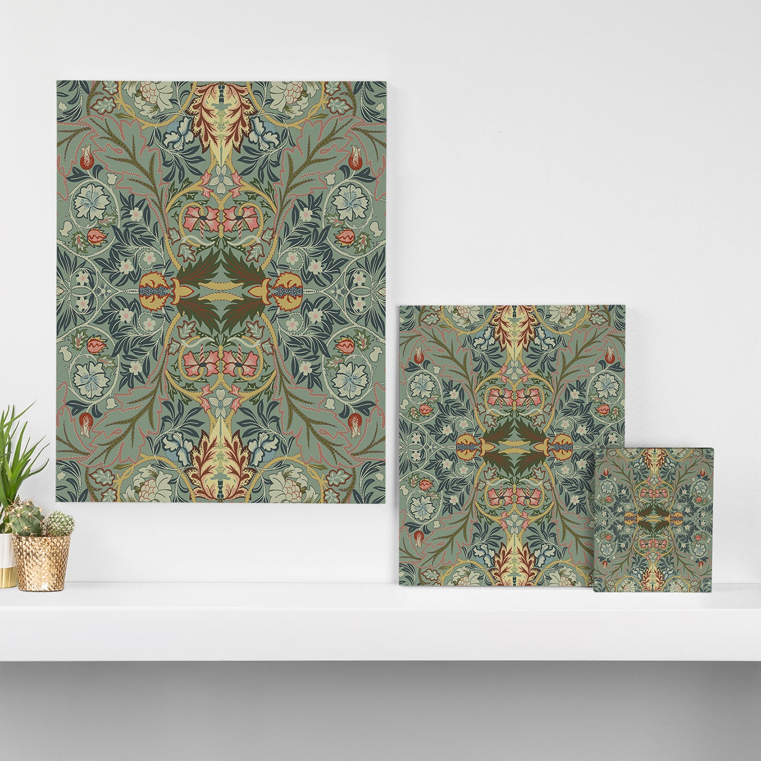 Acanthus Leaves by William Morris Canvas Print Gallery Image 3