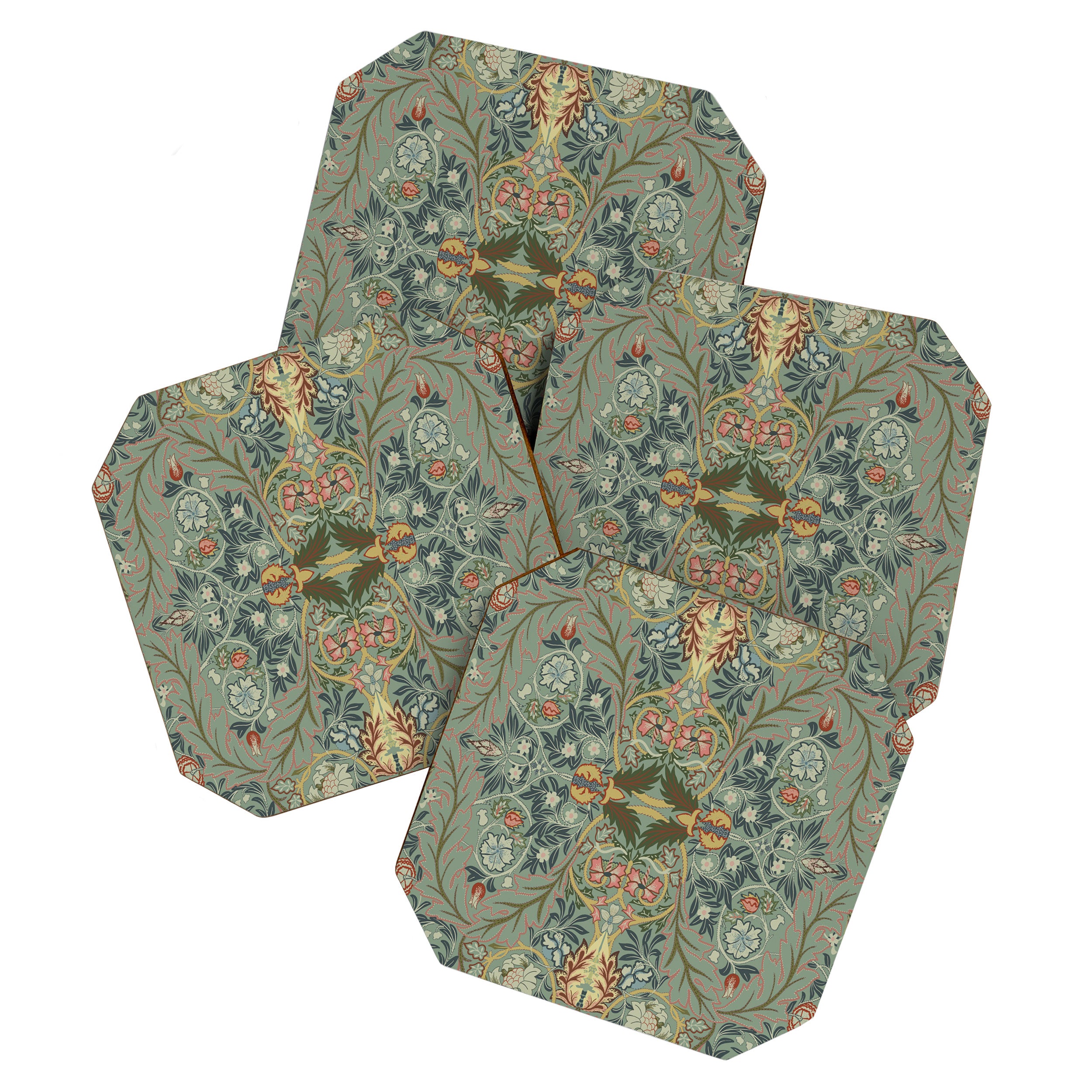 Acanthus Leaves by William Morris Coaster Gallery Image 1