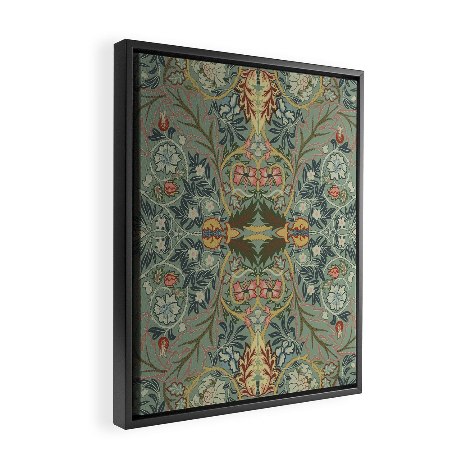Acanthus Leaves by William Morris Framed Canvas Print Gallery Image 2