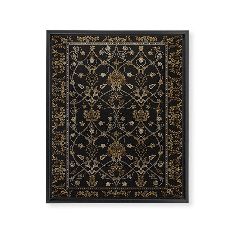 Antique Oriental Persian Floral by William Morris Framed Canvas Print Gallery Image 6