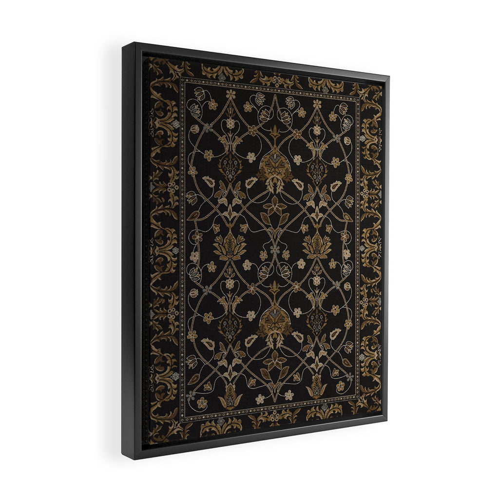 Antique Oriental Persian Floral by William Morris Framed Canvas Print Gallery Image 2