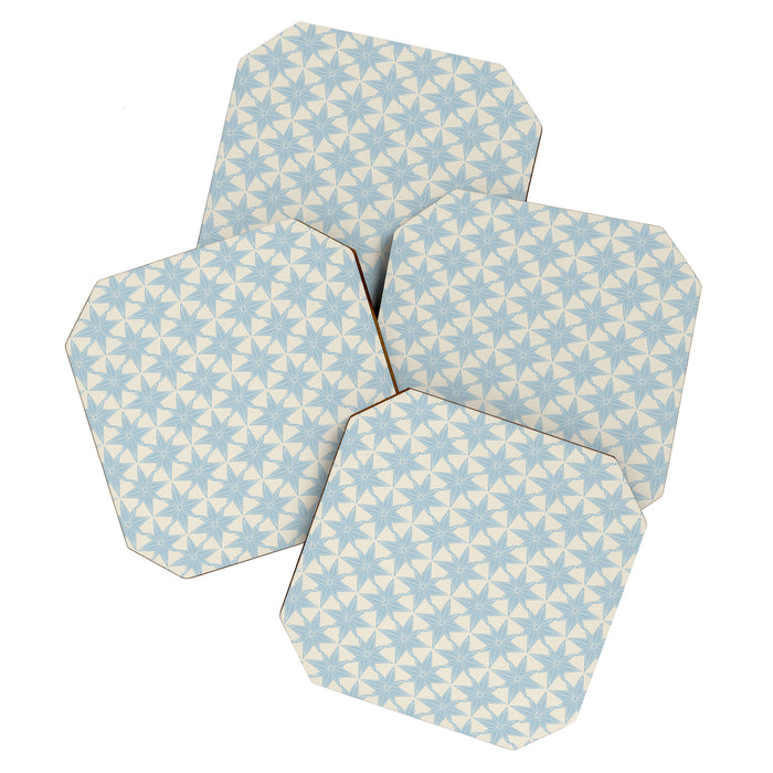Baby Blue Paper Stars Large  Coaster Gallery Image 1