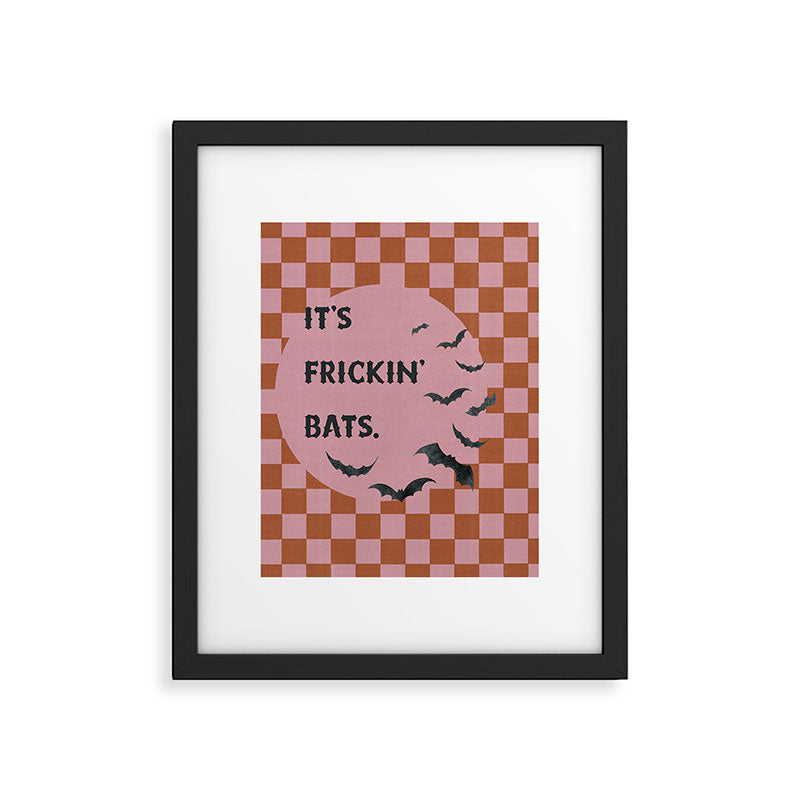 Bats Halloween Print Framed Art Print Gallery Image 5