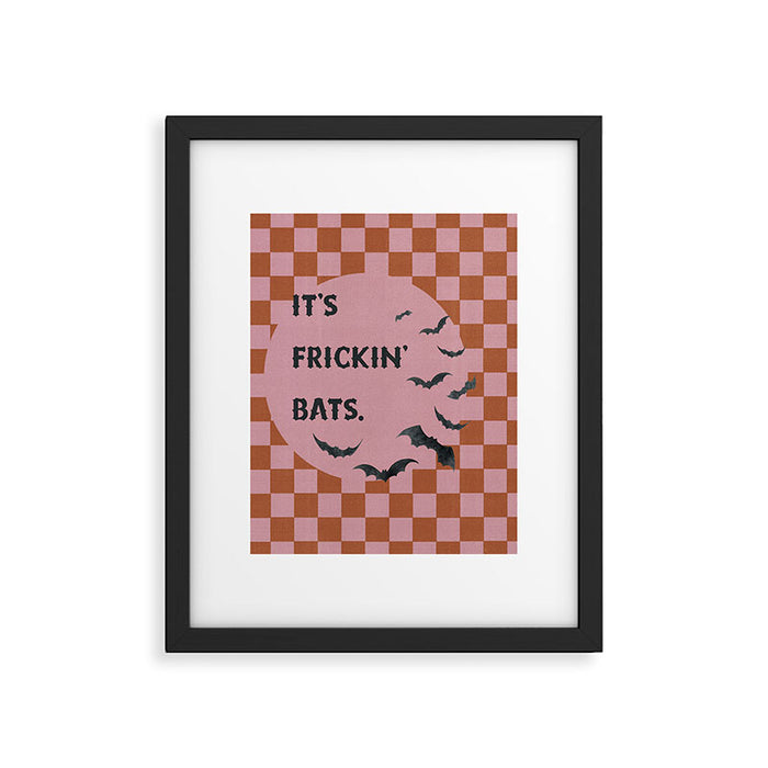 Bats Halloween Print Framed Art Print Gallery Image 1