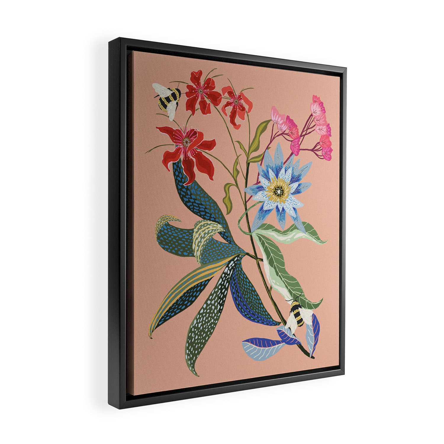 Bee Lunch Framed Canvas Print Gallery Image 2