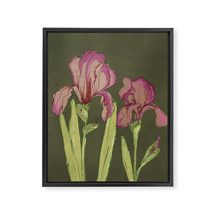Berry Iris Framed Canvas Print Gallery Image 1