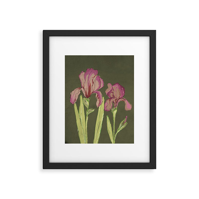 Berry Iris Framed Art Print Gallery Image 5