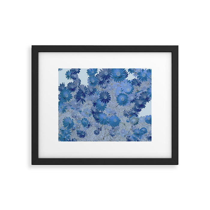 Blue Daisies Framed Art Print Gallery Image 1
