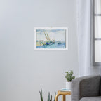 Boats Near Venice by Henri-Edmond Cross Art Print Gallery Image 3