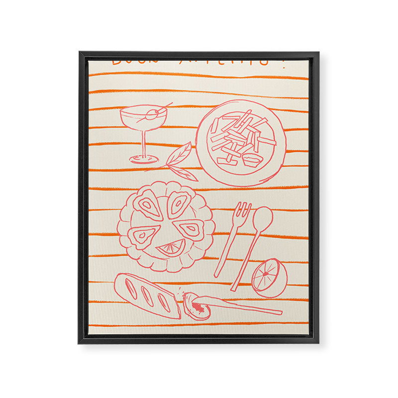 Buon Appetito Framed Canvas Print Gallery Image 6