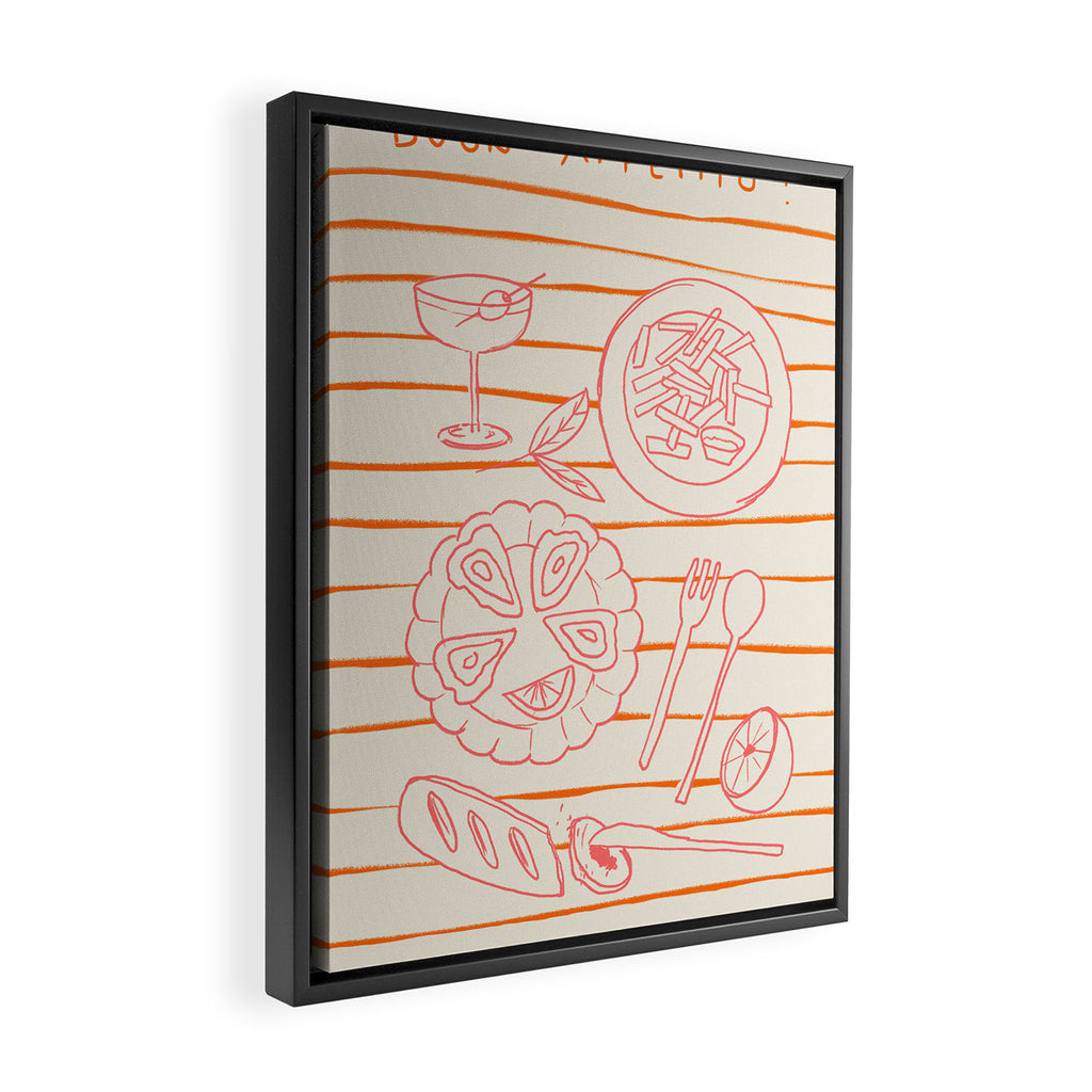 Buon Appetito Framed Canvas Print Gallery Image 2