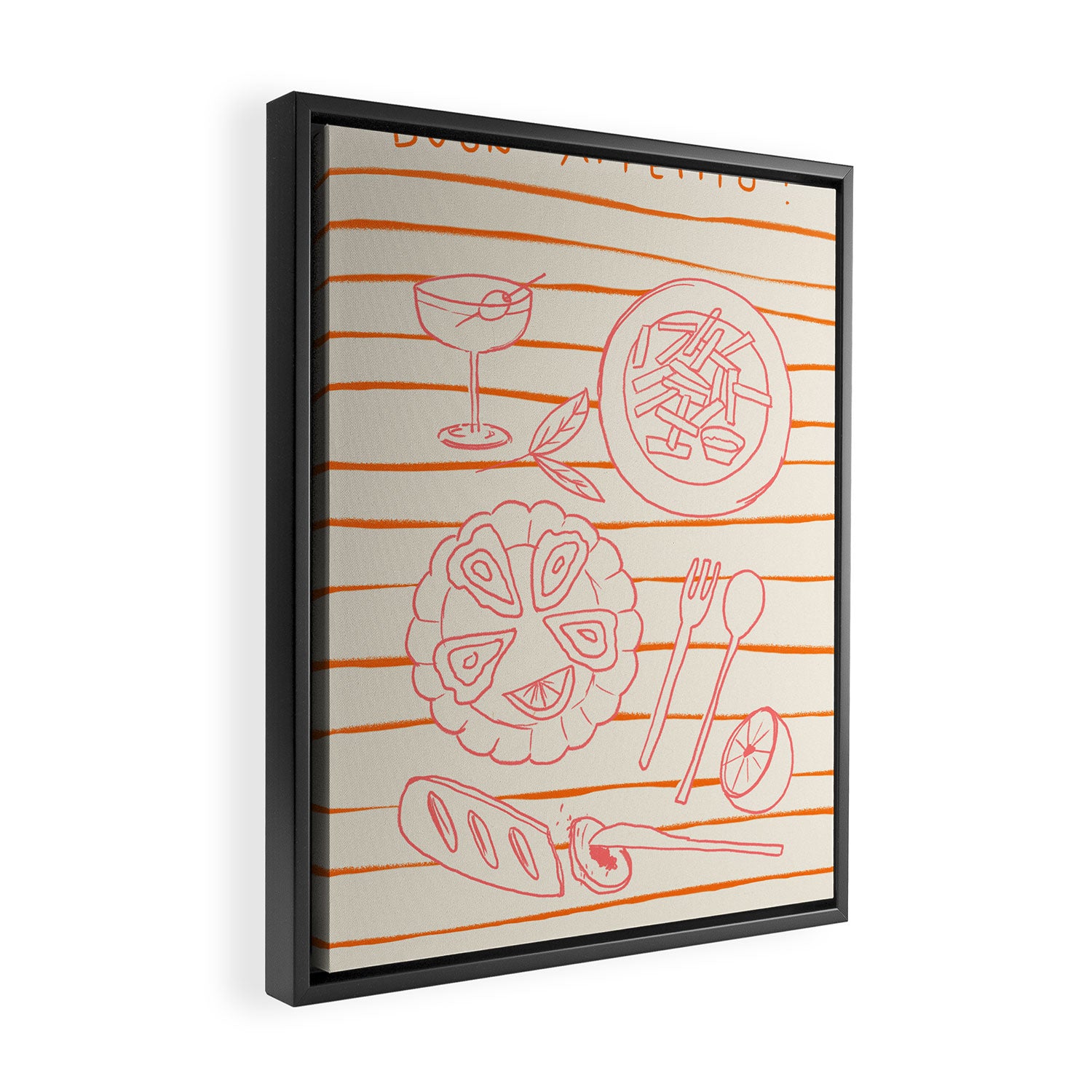 Buon Appetito Framed Canvas Print Gallery Image 2
