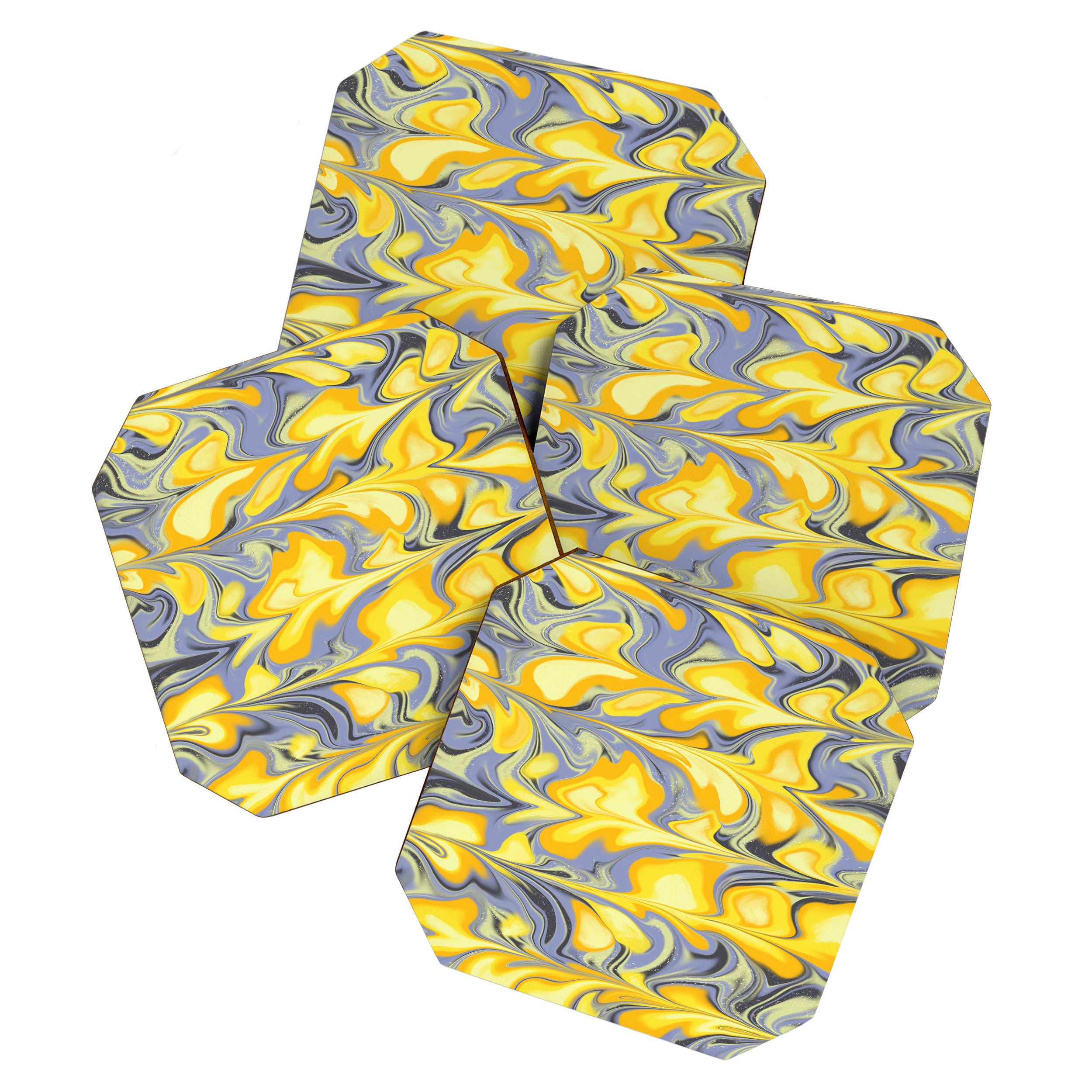 Citrus Lavender Getgel Marble Coaster Gallery Image 1