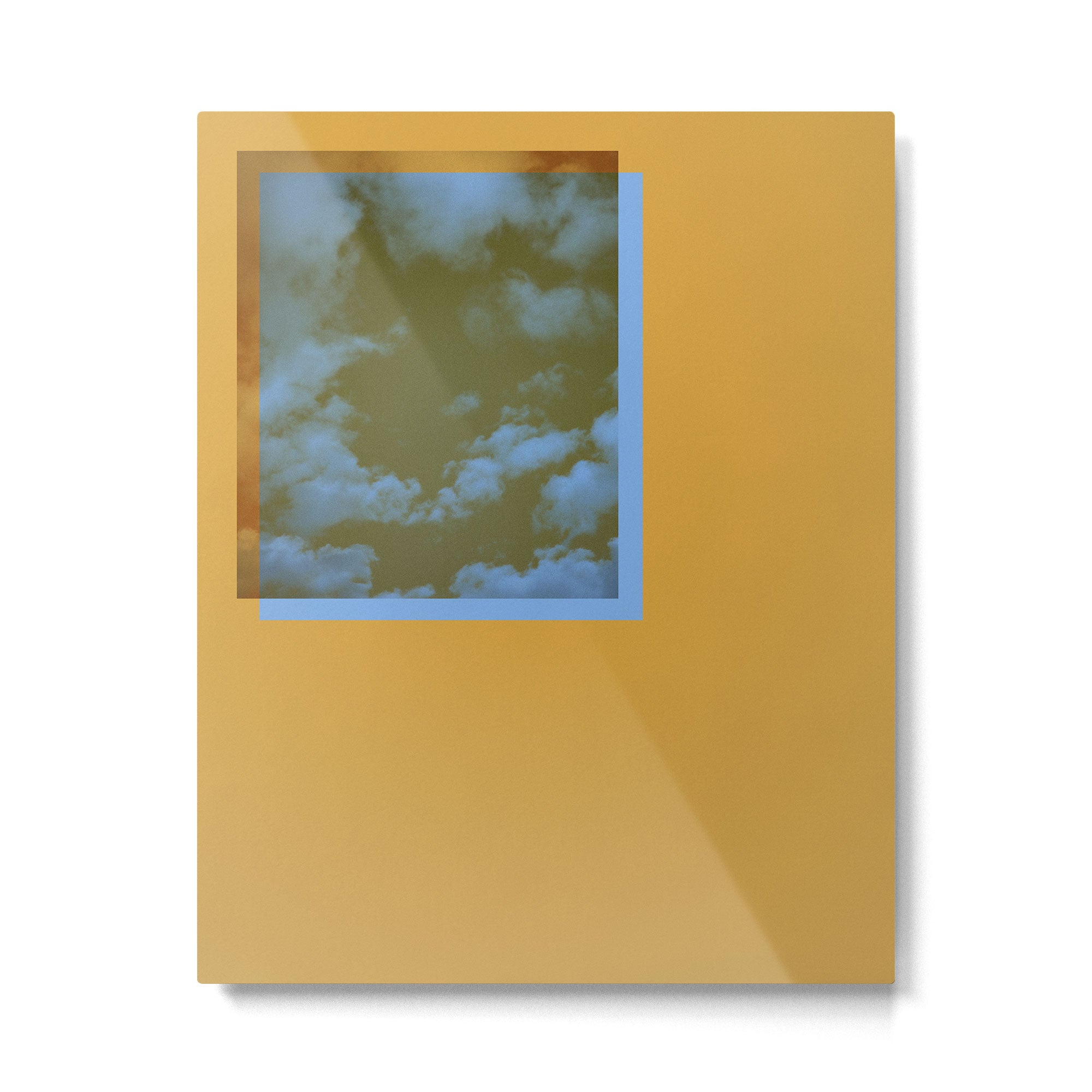 Cloud Series - Amber Metal Print Gallery Image 4