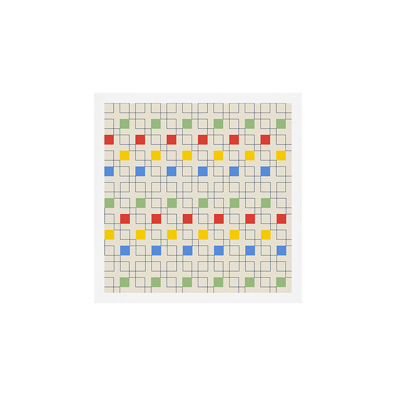 Colorful Offset Checkers Art Print Gallery Image 1