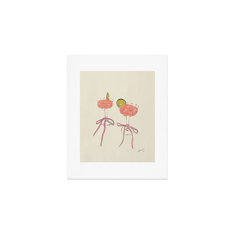 Coquette Cocktails Art Print Gallery Image 1