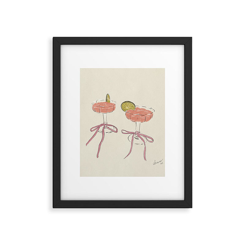 Coquette Cocktails Framed Art Print Gallery Image 6