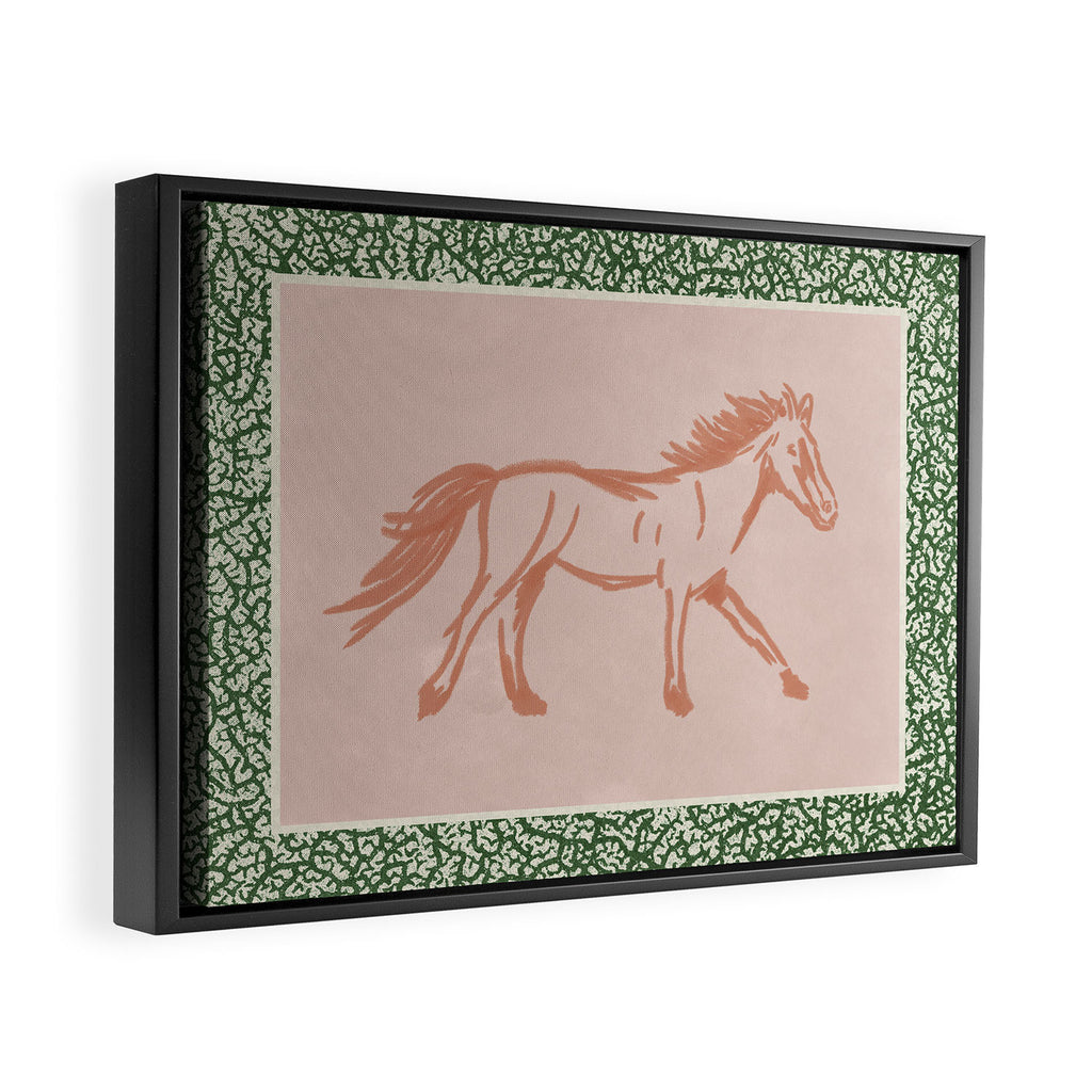 Country Horse Framed Canvas Print Gallery Image 2