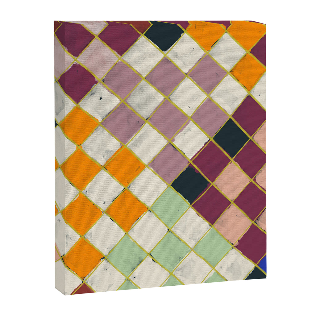 Diamond Grid Canvas Print Gallery Image 6