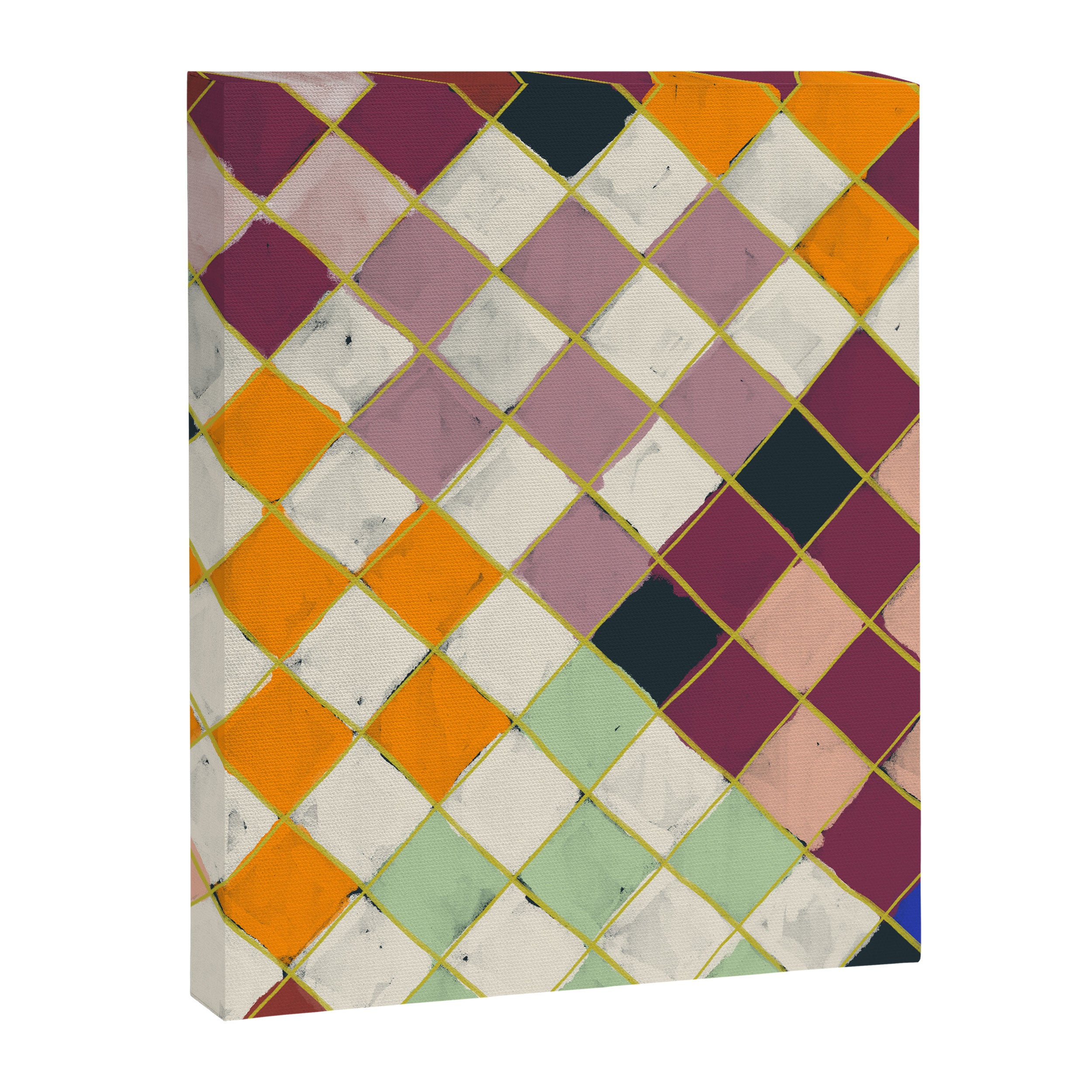 Diamond Grid Canvas Print Gallery Image 6