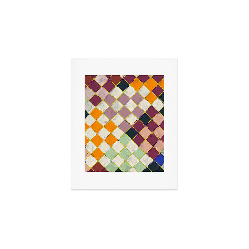 Diamond Grid Art Print Gallery Image 1