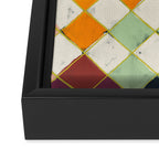 Diamond Grid Framed Canvas Print Gallery Image 3