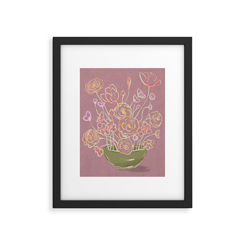 Emi's Flowers Framed Art Print Gallery Image 5