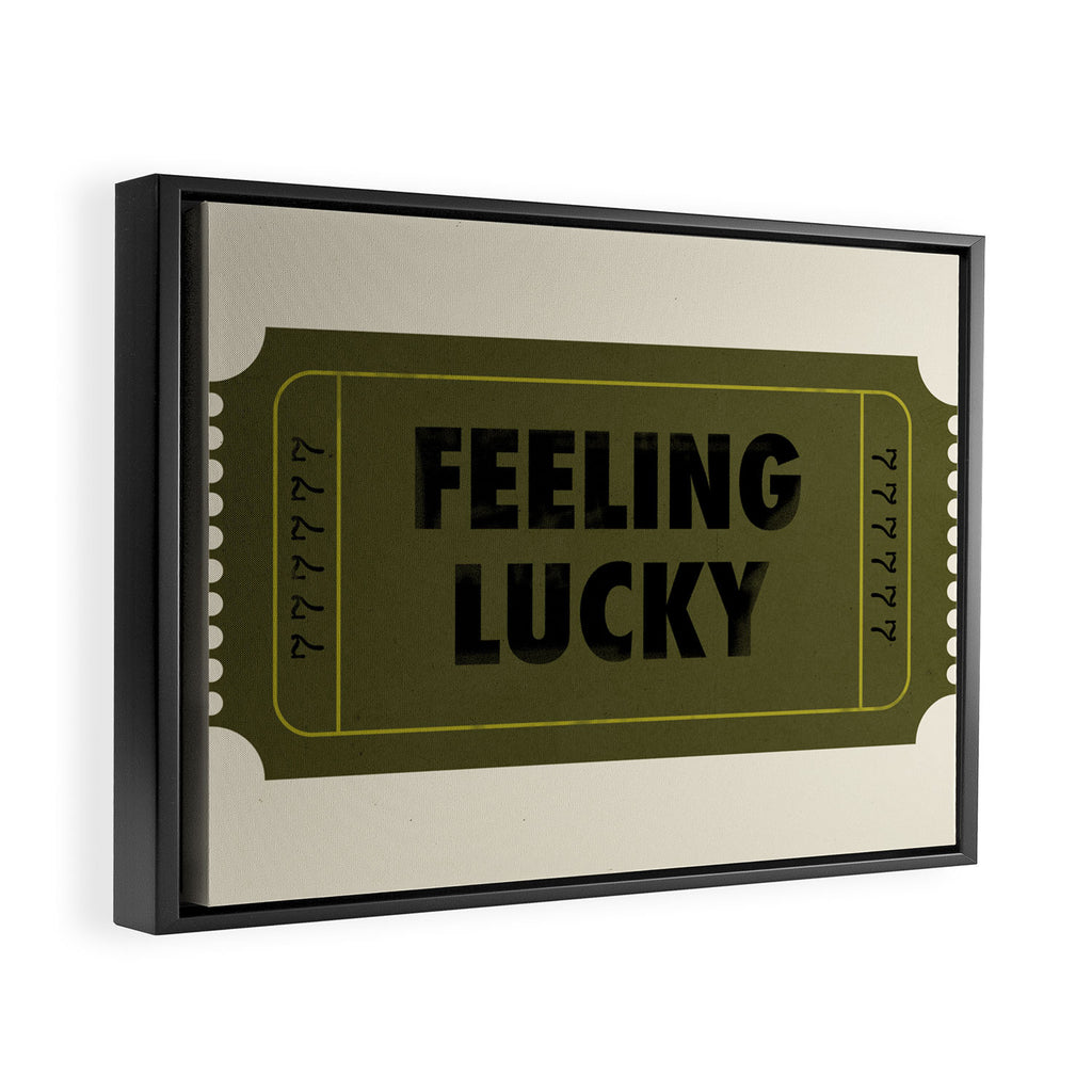 Feeling Lucky Framed Canvas Print Gallery Image 2