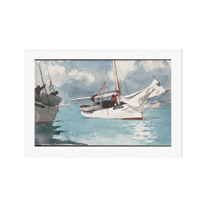 Fishing Boats, Key West by Winslow Homer Art Print Gallery Image 1