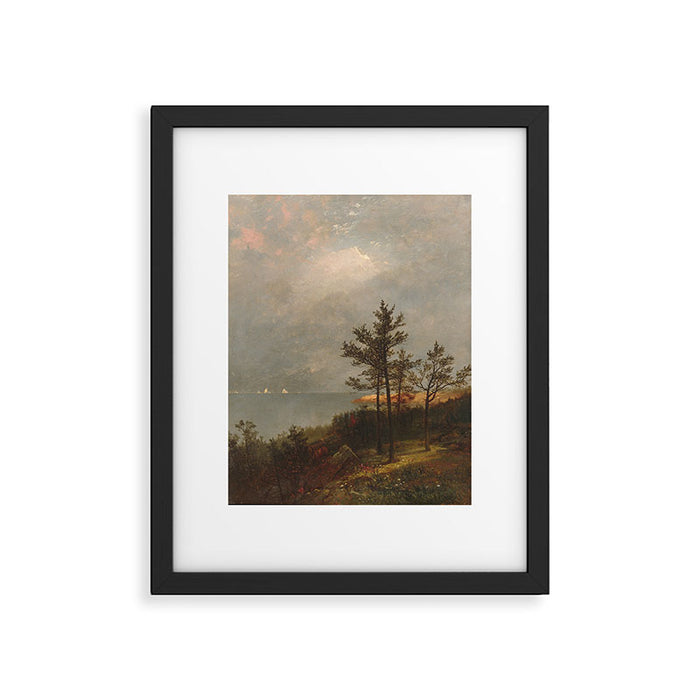 Gathering Storm on Long Island Sound by John Frederick Kensett Framed Art Print Gallery Image 1