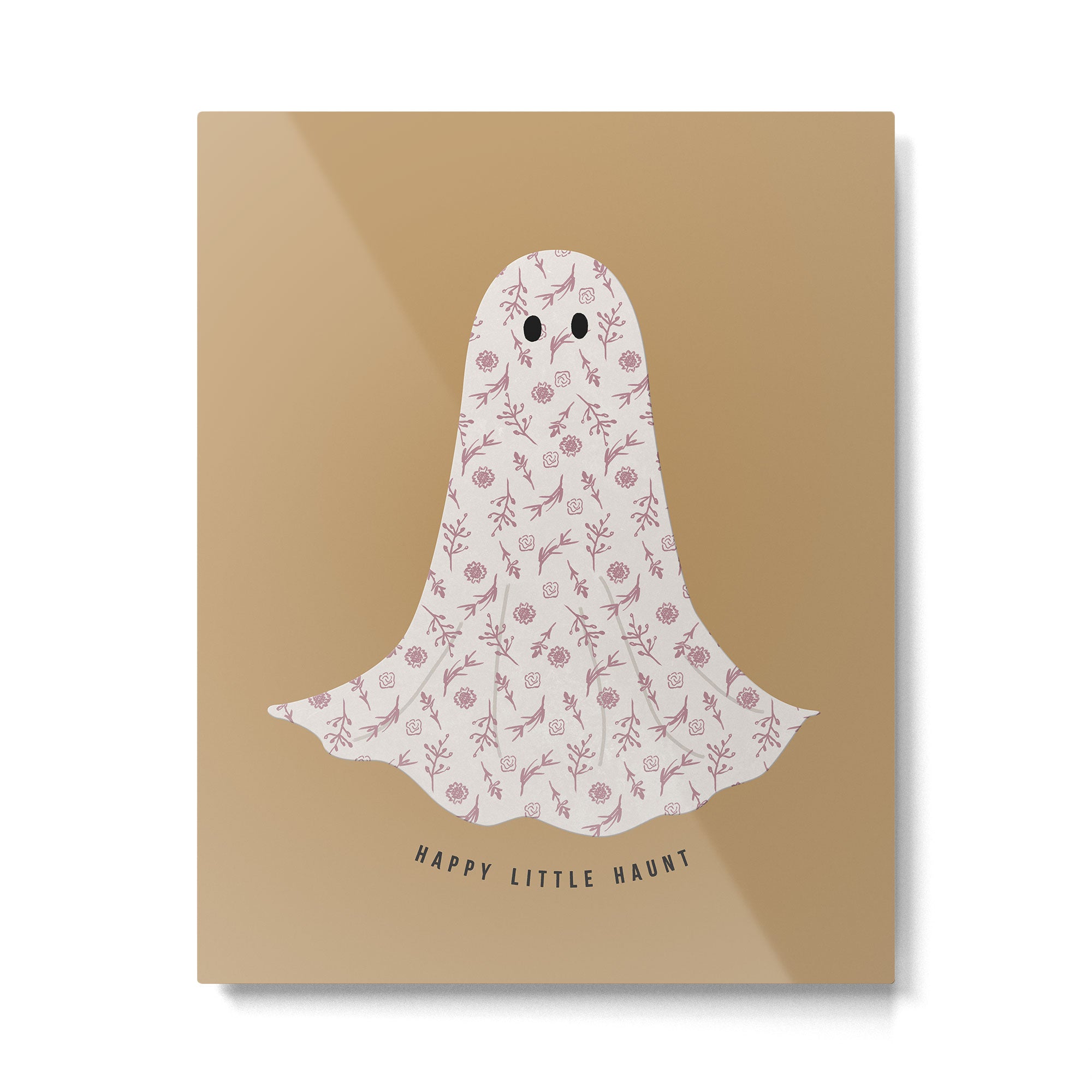 Halloween Floral Ghost Metal Print Gallery Image 4