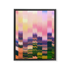 Ikat Landscape Framed Canvas Print Gallery Image 8