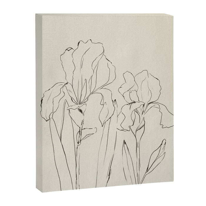 Iris Outline Canvas Print Gallery Image 1