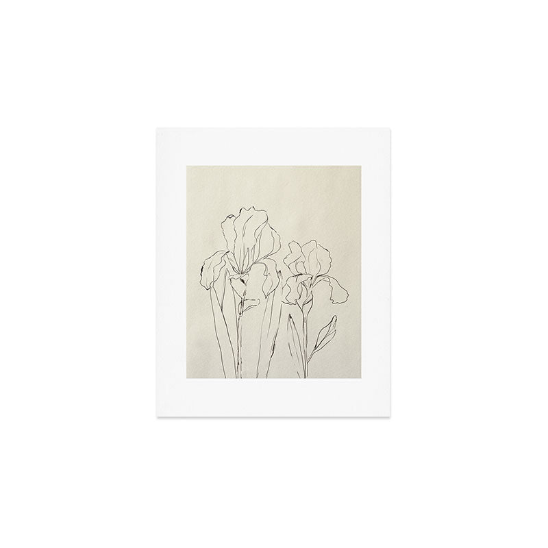 Iris Outline Art Print Gallery Image 1