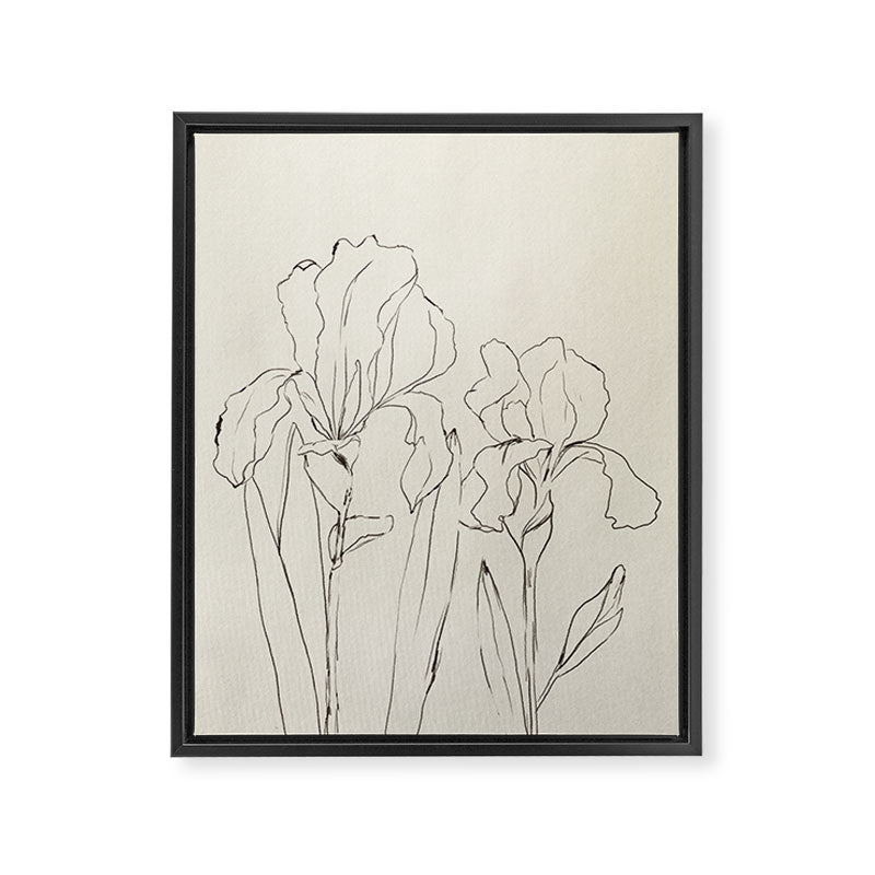 Iris Outline Framed Canvas Print Gallery Image 6