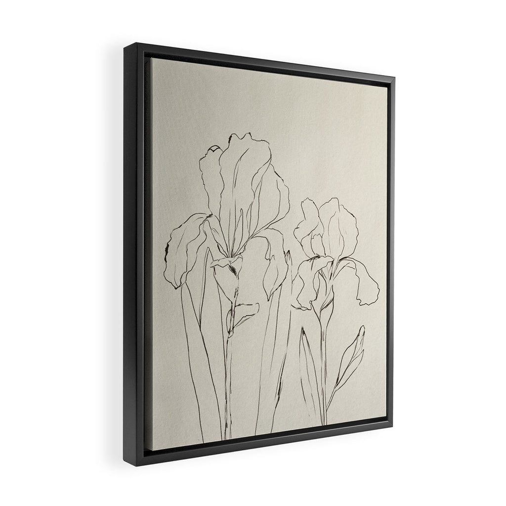 Iris Outline Framed Canvas Print Gallery Image 2