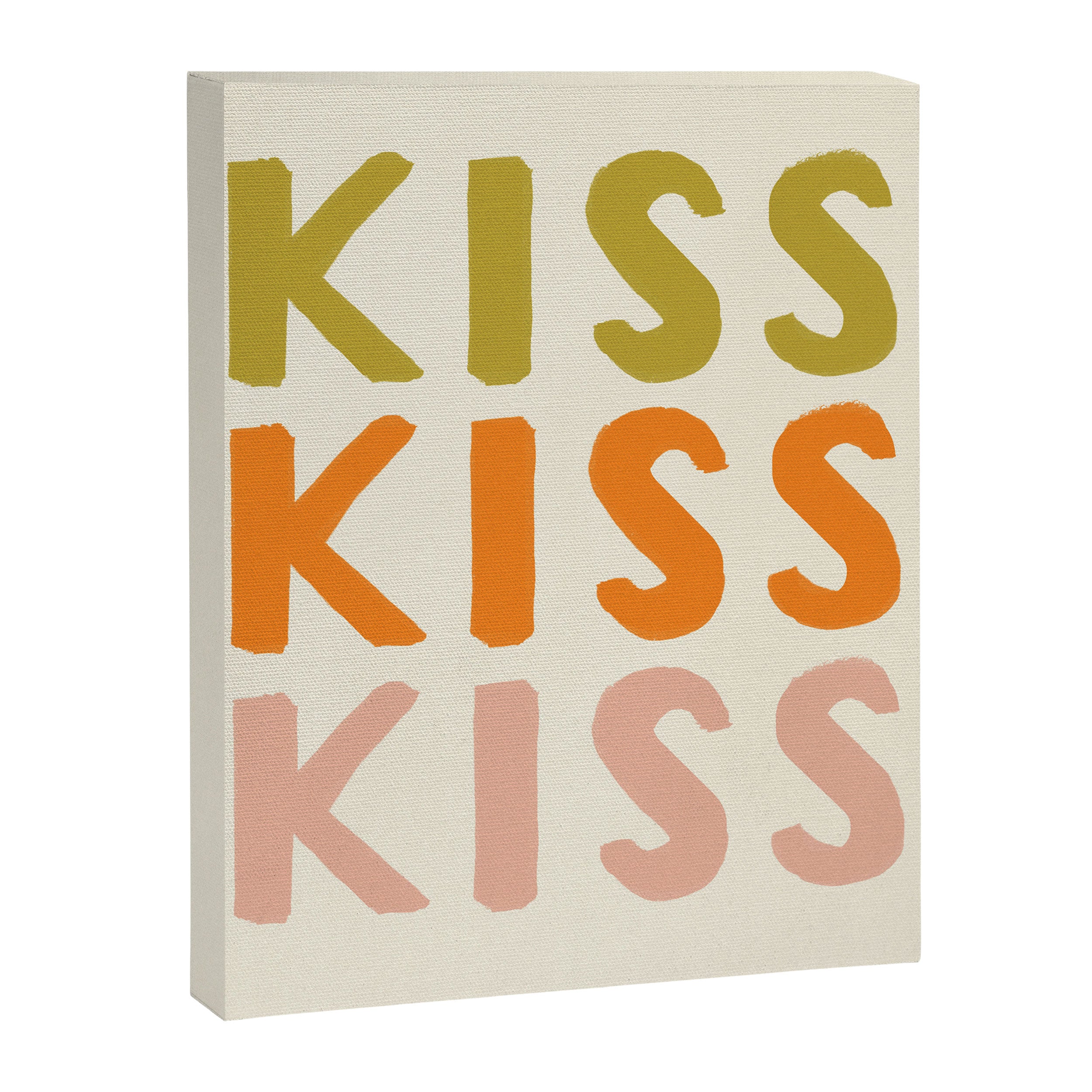 Kiss Kiss Kiss Canvas Print Gallery Image 8